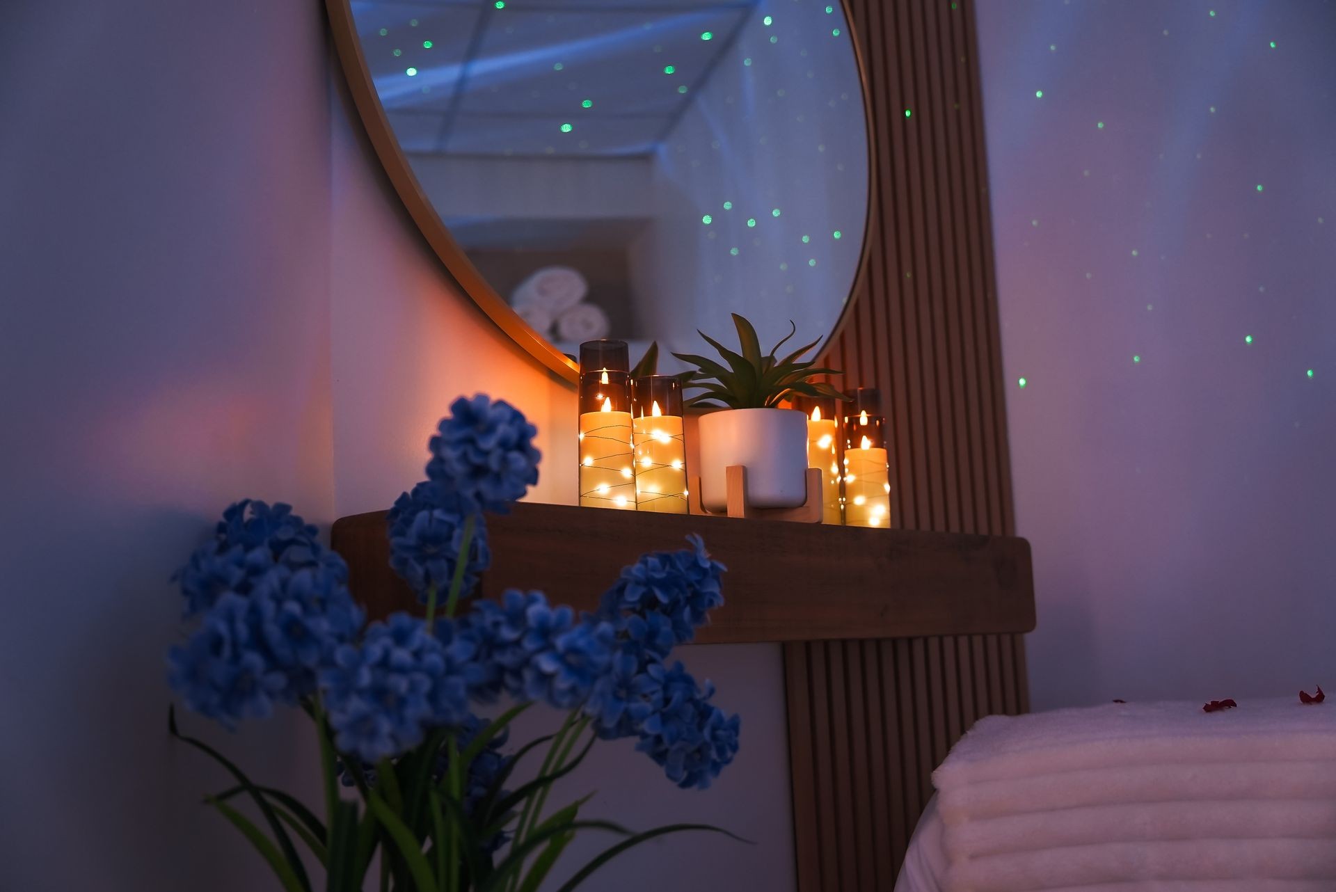 Relaxing head spa atmosphere for hair restoration experience