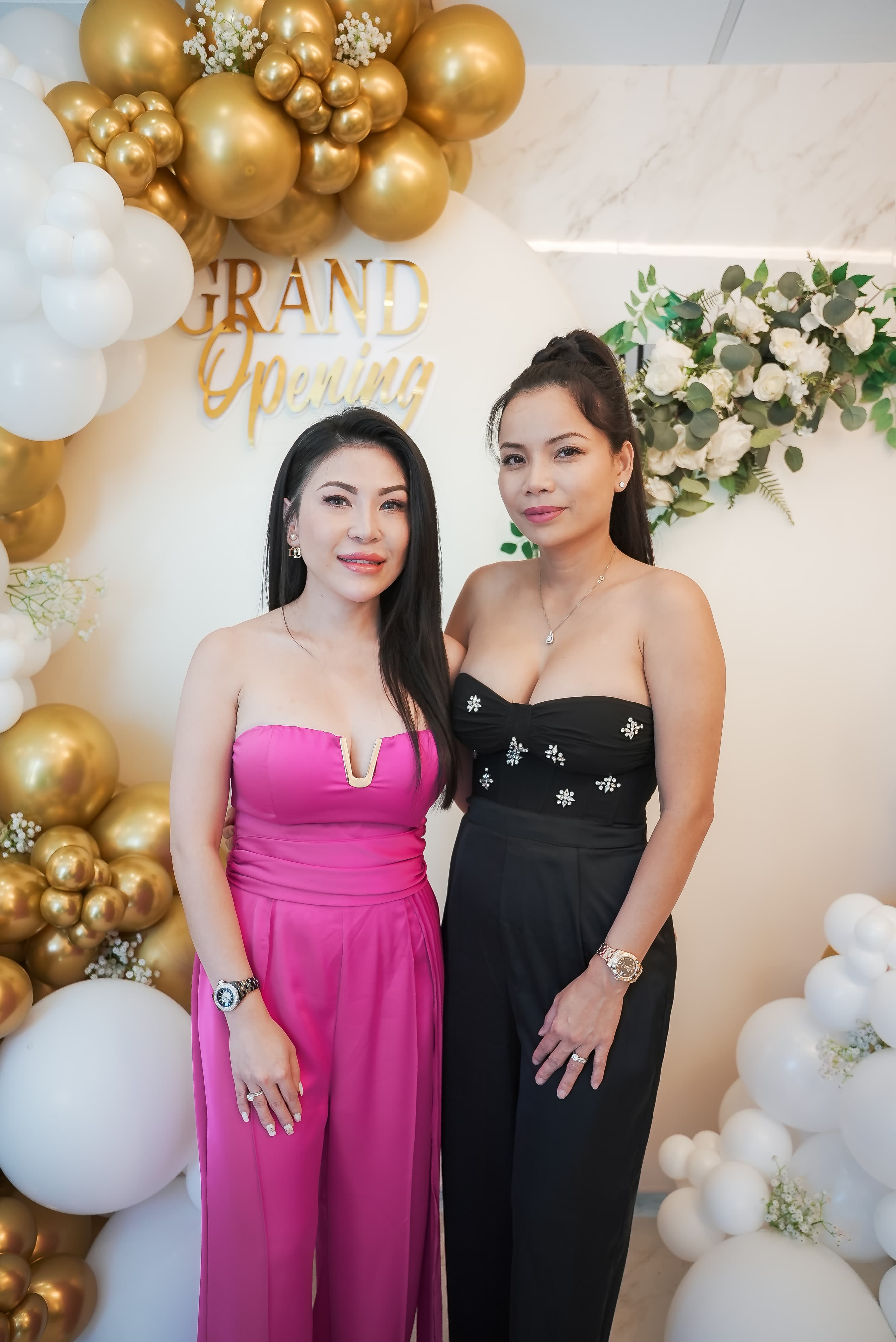 Lavie Bella founders in studio lobby
